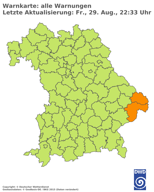 Aktuelle Wetterwarnungen für  Hannover