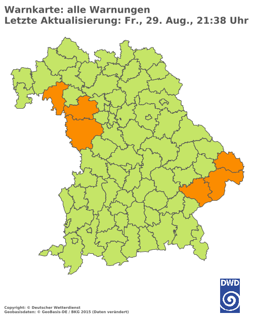 Aktuelle Wetterwarnungen für  Hannover
