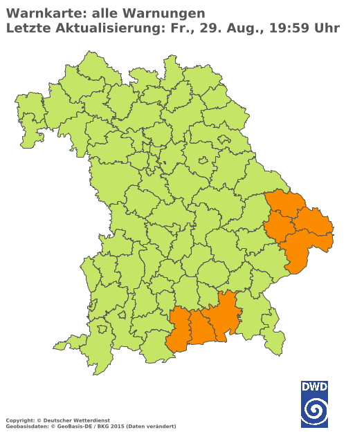Aktuelle Wetterwarnungen für  Hannover