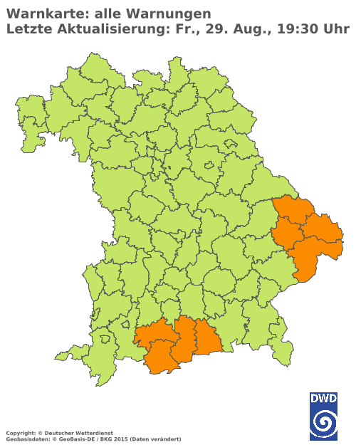 Aktuelle Wetterwarnungen für  Hannover