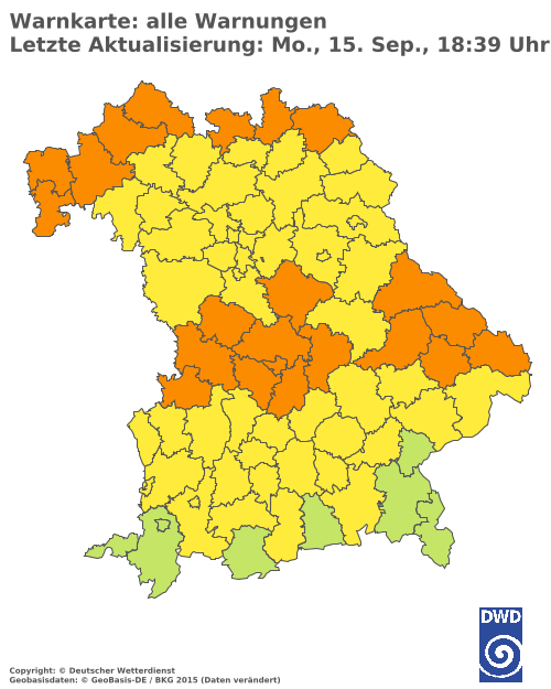 Aktuelle Wetterwarnungen für  Hannover