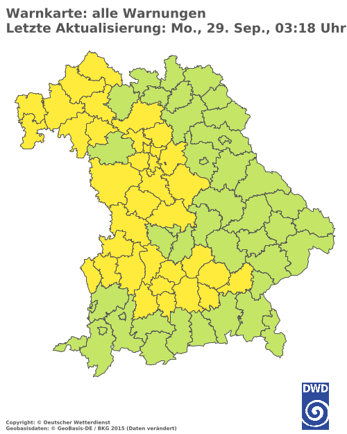 Aktuelle Wetterwarnungen für  Hannover