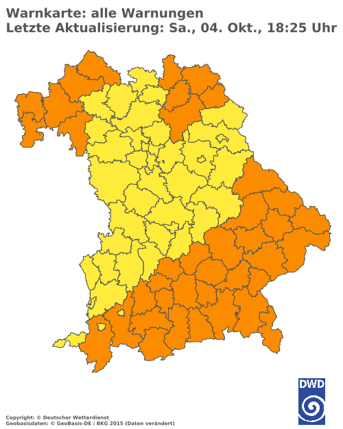 Aktuelle Wetterwarnungen für  Hannover