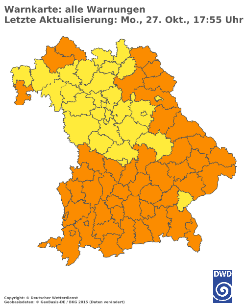 Aktuelle Wetterwarnungen für  Hannover