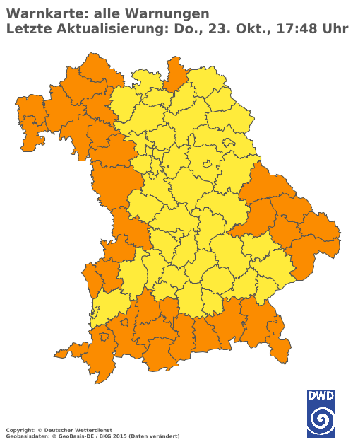 Aktuelle Wetterwarnungen für  Hannover