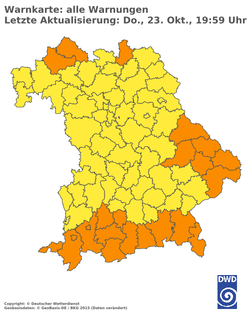 Aktuelle Wetterwarnungen für  Hannover