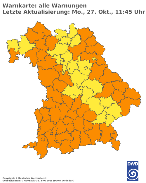 Aktuelle Wetterwarnungen für  Hannover