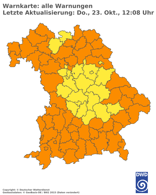 Aktuelle Wetterwarnungen für  Hannover
