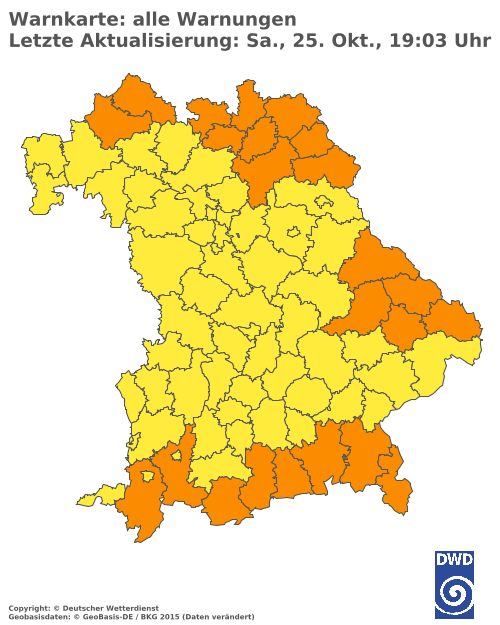 Aktuelle Wetterwarnungen für  Hannover
