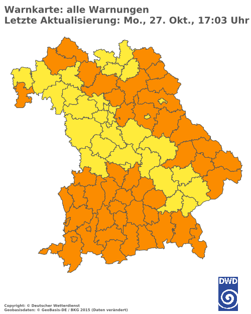 Aktuelle Wetterwarnungen für  Hannover