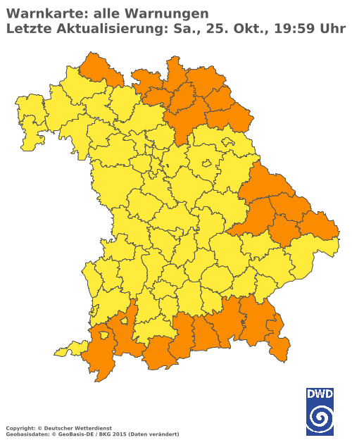Aktuelle Wetterwarnungen für  Hannover
