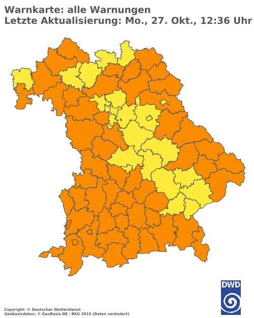 Aktuelle Wetterwarnungen für  Hannover