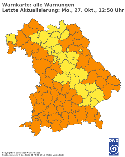 Aktuelle Wetterwarnungen für  Hannover