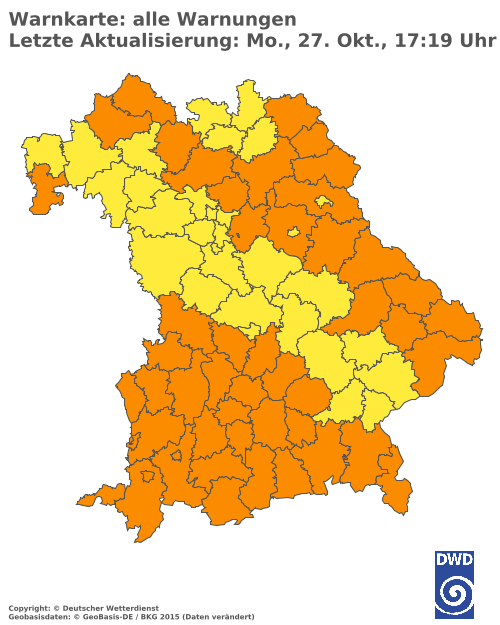 Aktuelle Wetterwarnungen für  Hannover