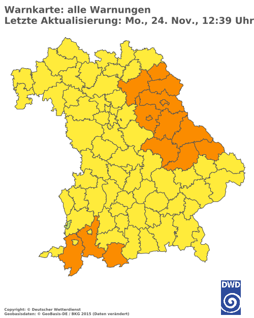 Aktuelle Wetterwarnungen für  Hannover