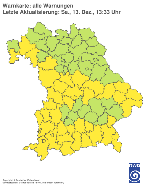 Aktuelle Wetterwarnungen für  Hannover