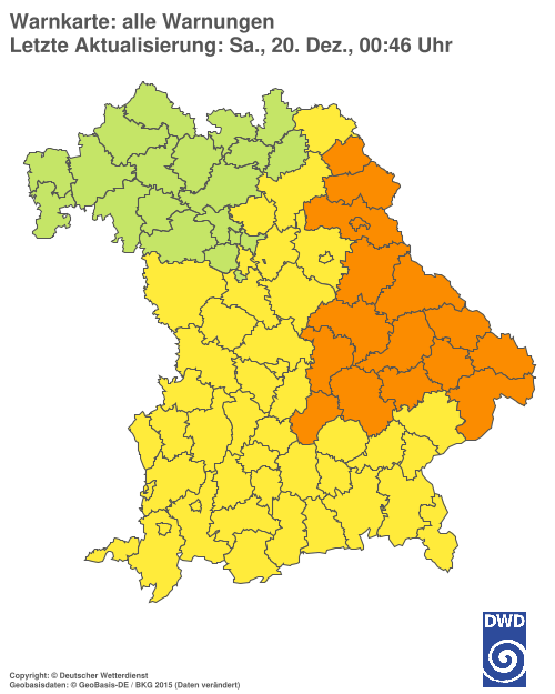 Aktuelle Wetterwarnungen für  Hannover