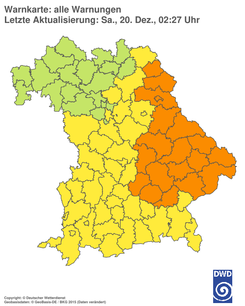 Aktuelle Wetterwarnungen für  Hannover