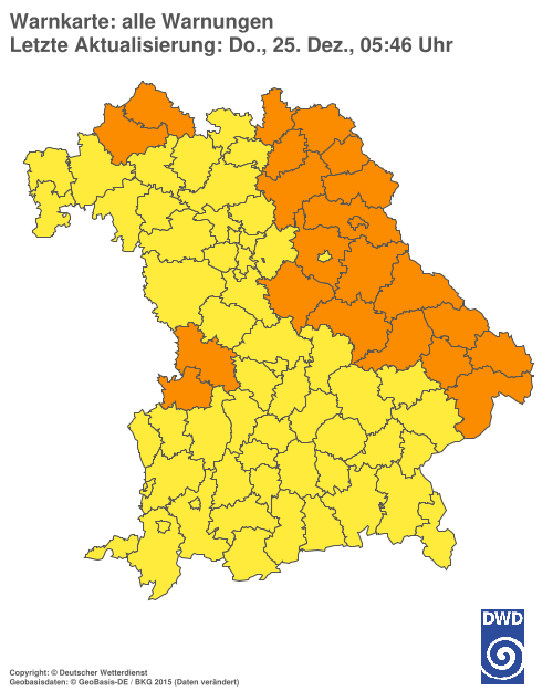 Aktuelle Wetterwarnungen für  Hannover