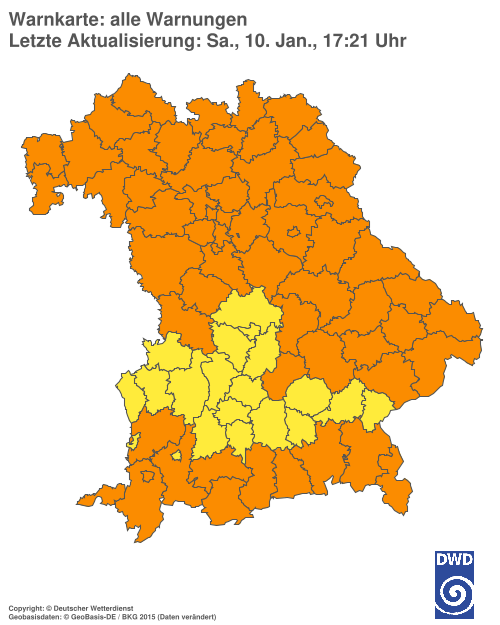 Aktuelle Wetterwarnungen für  Hannover