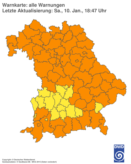 Aktuelle Wetterwarnungen für  Hannover