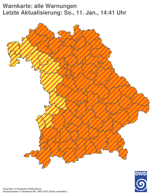 Aktuelle Wetterwarnungen für  Hannover
