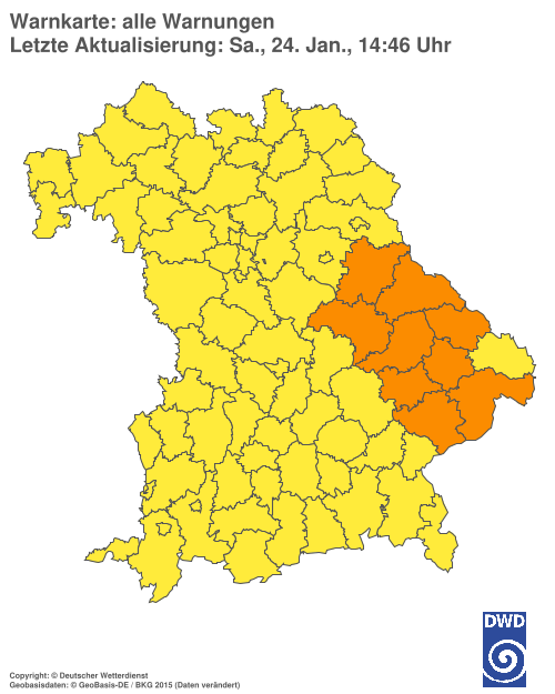 Aktuelle Wetterwarnungen für  Hannover