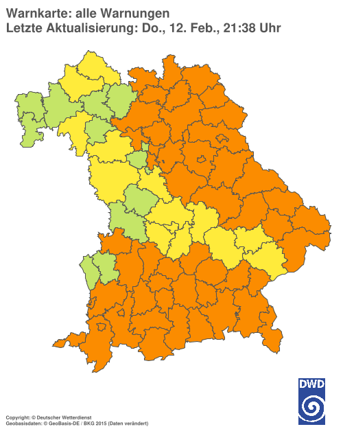 Aktuelle Wetterwarnungen für  Hannover