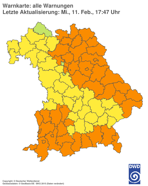 Aktuelle Wetterwarnungen für  Hannover