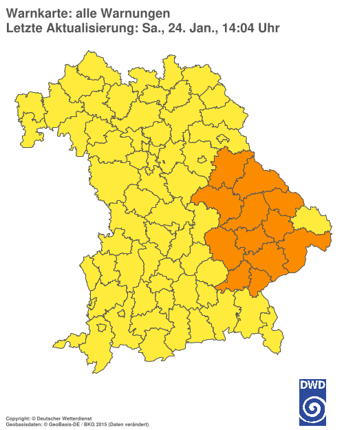 Aktuelle Wetterwarnungen für  Hannover