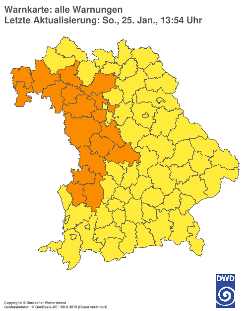 Aktuelle Wetterwarnungen für  Hannover