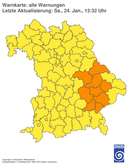 Aktuelle Wetterwarnungen für  Hannover