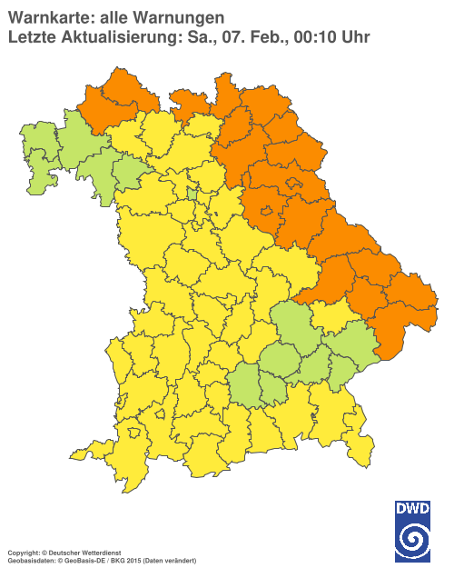 Aktuelle Wetterwarnungen für  Hannover