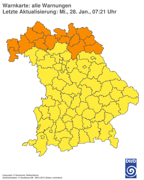 Aktuelle Wetterwarnungen für  Hannover