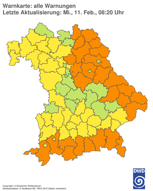 Aktuelle Wetterwarnungen für  Hannover