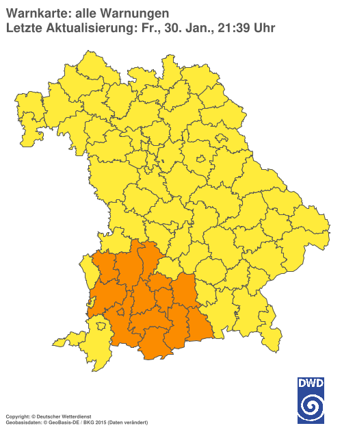 Aktuelle Wetterwarnungen für  Hannover