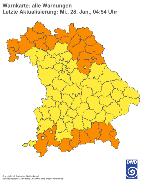 Aktuelle Wetterwarnungen für  Hannover