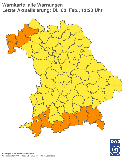 Aktuelle Wetterwarnungen für  Hannover