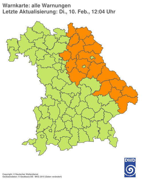 Aktuelle Wetterwarnungen für  Hannover