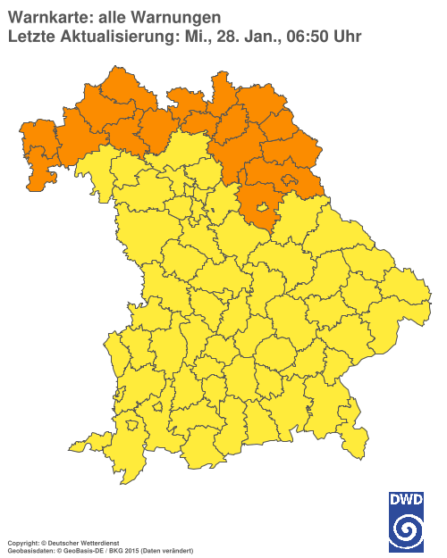 Aktuelle Wetterwarnungen für  Hannover