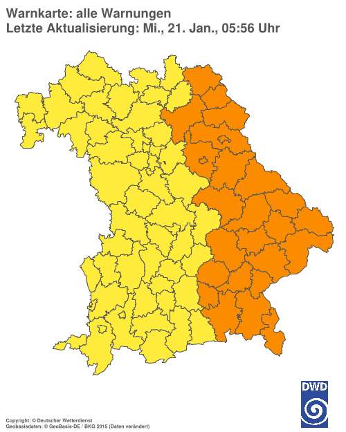 Aktuelle Wetterwarnungen für  Hannover