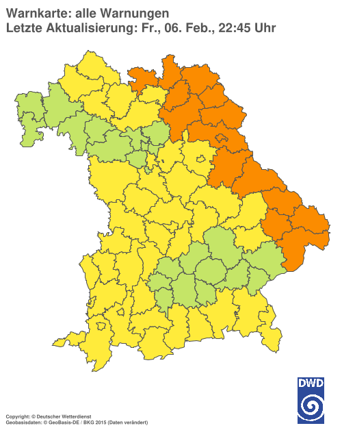 Aktuelle Wetterwarnungen für  Hannover