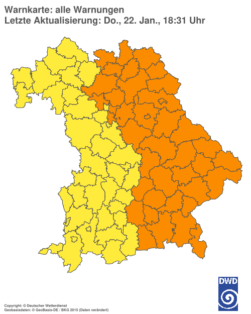 Aktuelle Wetterwarnungen für  Hannover