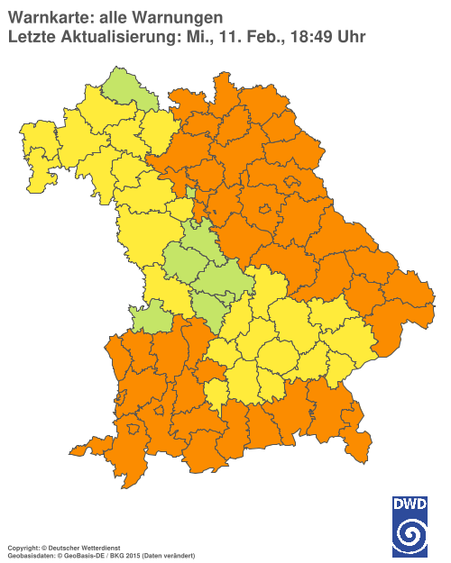 Aktuelle Wetterwarnungen für  Hannover