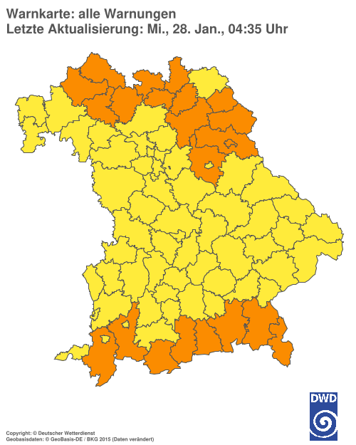 Aktuelle Wetterwarnungen für  Hannover
