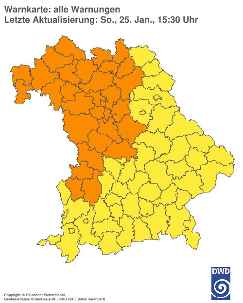 Aktuelle Wetterwarnungen für  Hannover