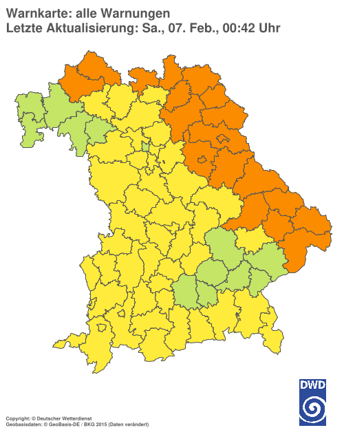 Aktuelle Wetterwarnungen für  Hannover