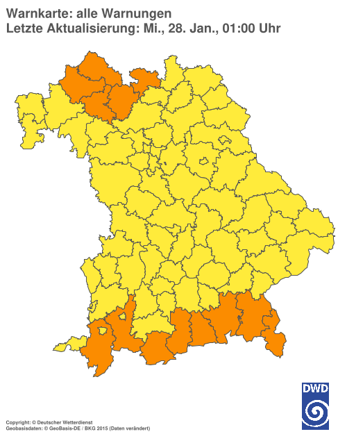 Aktuelle Wetterwarnungen für  Hannover