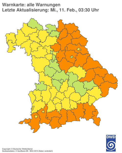 Aktuelle Wetterwarnungen für  Hannover