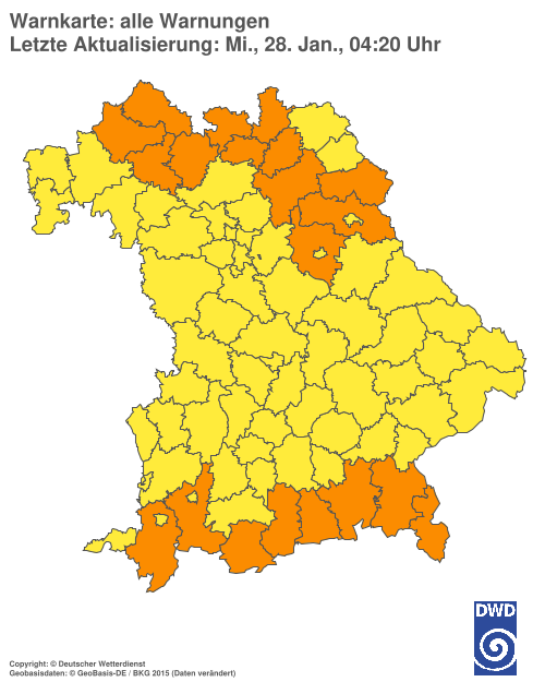 Aktuelle Wetterwarnungen für  Hannover